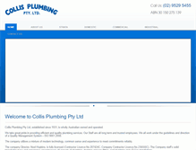 Tablet Screenshot of collisplumbing.com.au